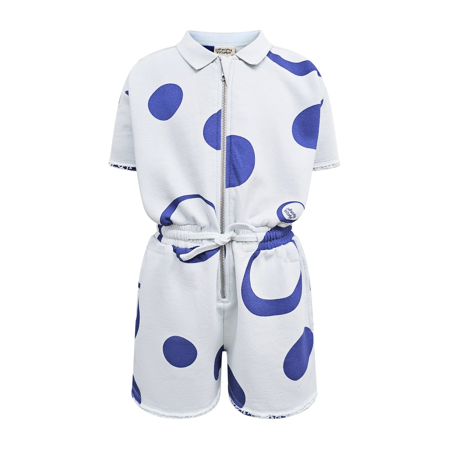 Blauwe jongens en meisjes jumpsuit