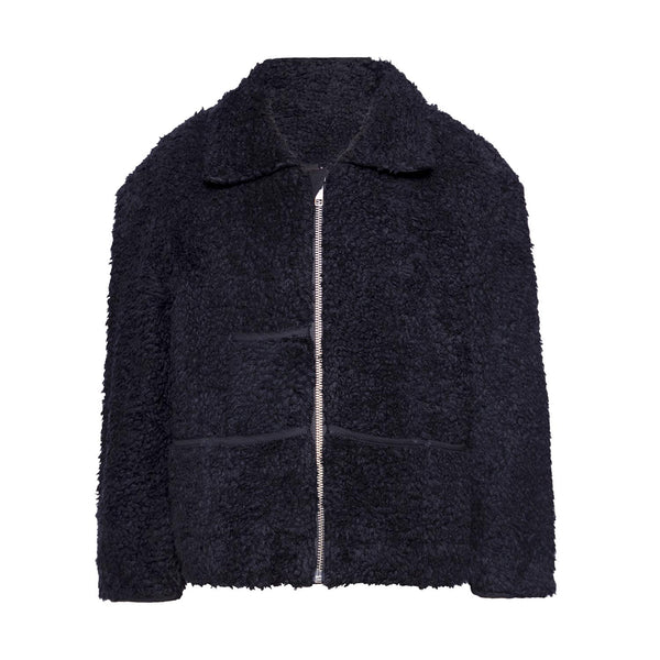 Black Faux Fur Jacket Kids Fleece Jacket Sustainable Kids Fashion