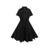 Zero Waste Black Shirt Dress