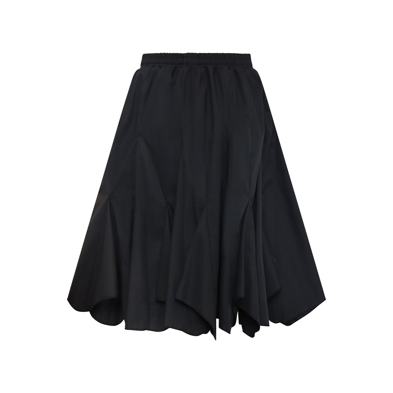 Zero Waste Black Flare Skirt