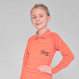 Boys and Girls Orange Polo Shirt