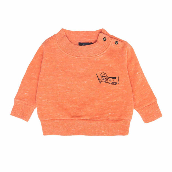 Orangefarbenes Baby-Sweatshirt