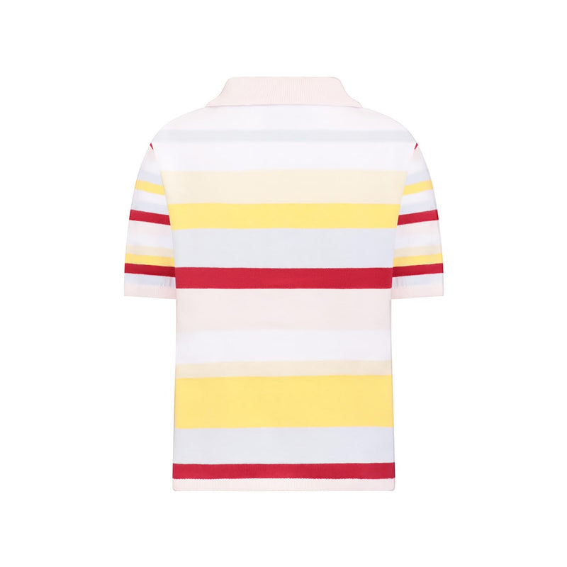 Knitted Shirt with Pastel Stripes