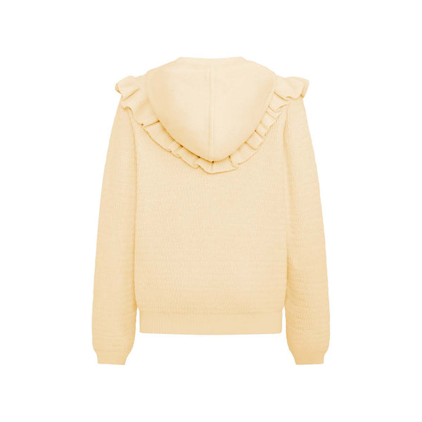 Knitted Kids Hoodie in Yellow