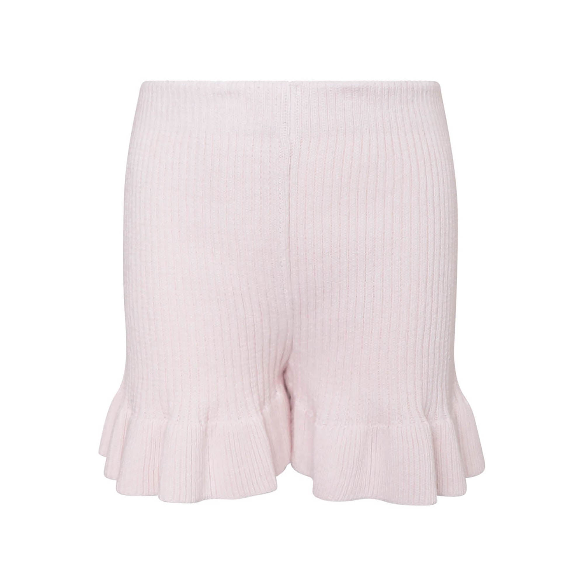 Roze gebreide strandshort