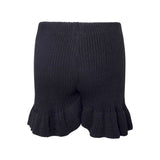 Black Knitted Beach Shorts