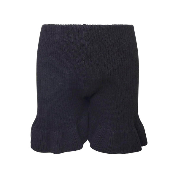 Black Knitted Beach Shorts
