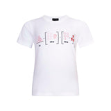 Infographics T-shirt with Raw Cotton Print for Kids