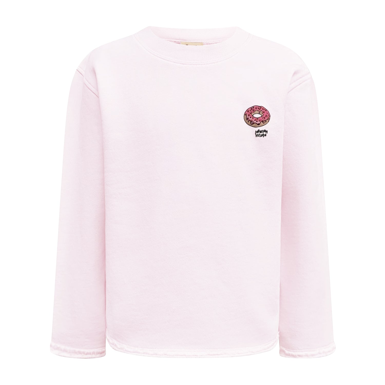 Roze meisjes- en jongenssweatshirt