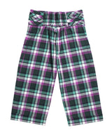 Tartan Pleated Belt Pants-Skirt-Infantium Victoria