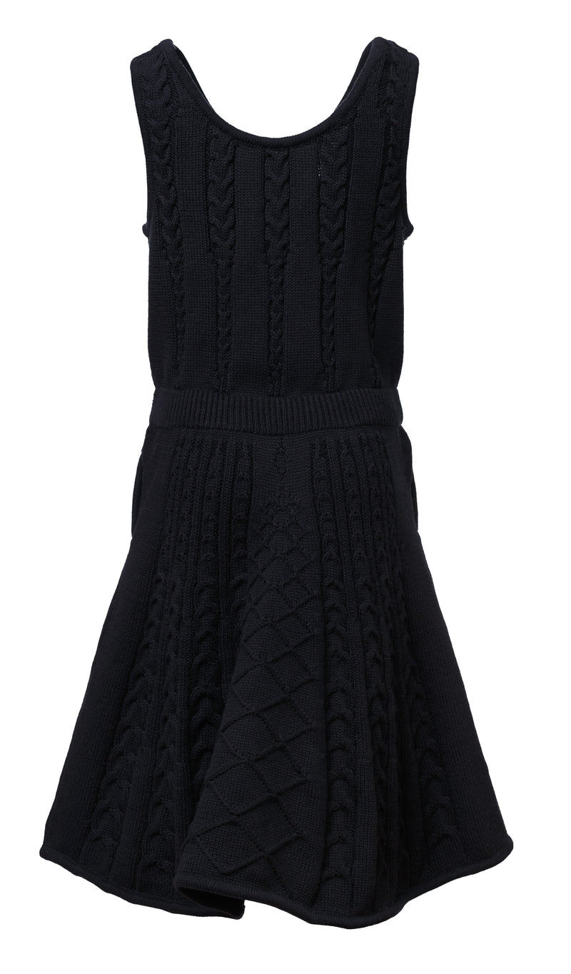Black Cable Knit Dress