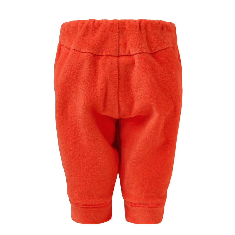 Orange Terry Lounge Baby Pants