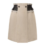 World Exlusive Limited Edition Lotus Skirt with Linen Ruffle