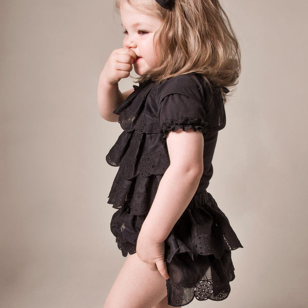baby bloomers, baby girls diaper cover, black diaper cover, black bloomers