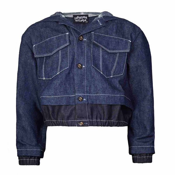 Vegan online denim jacket