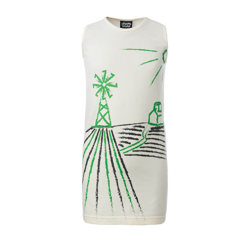 PRELOVED T-Shirt-Kleid mit Windmühle, 8 Jahre 