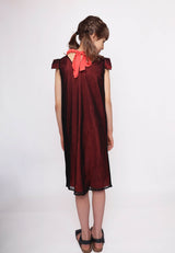 Mädchen-Tüllkleid aus Bio-Baumwolle in Rot