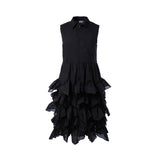 black shirt dress girls black cotton dress maxi dress for girls