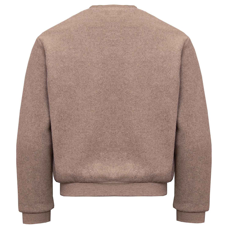 Beiges Fleece-Sweatshirt mit Einhorn-Applikation