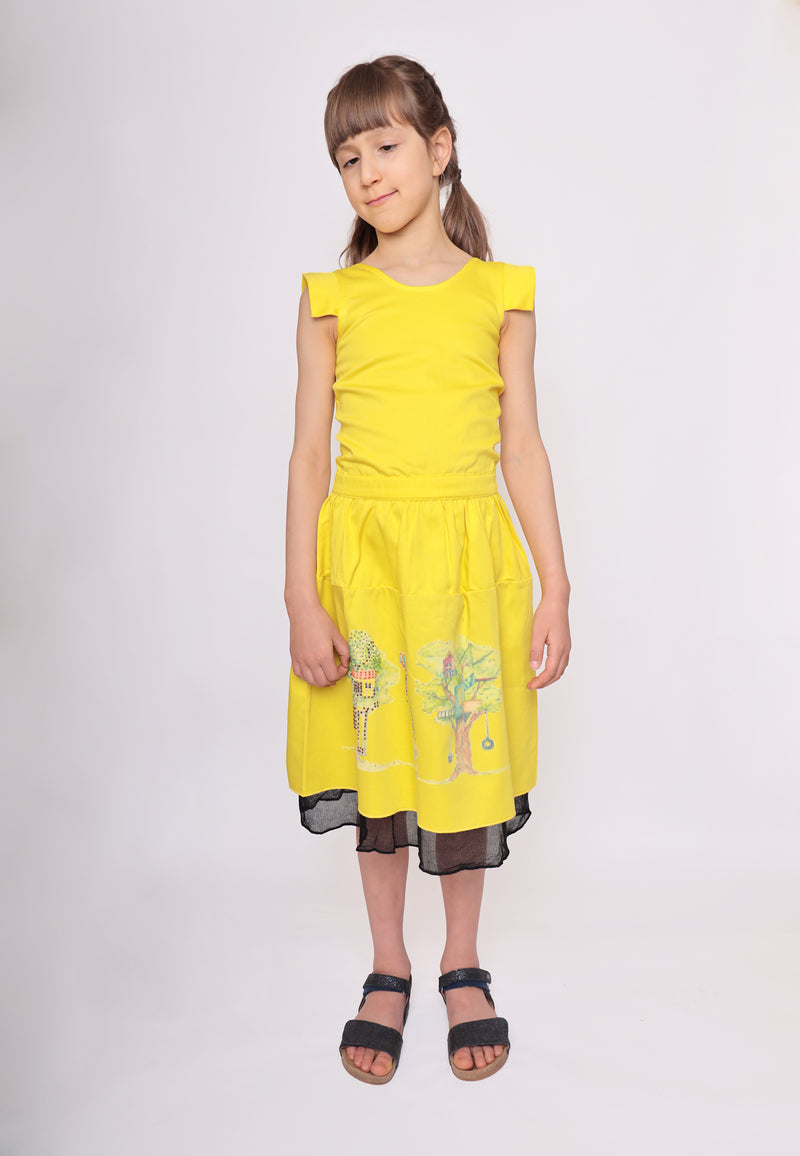 CANOPY SUNDRESS Kleid für Babys aus Bio-Baumwolle 