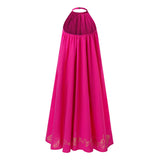 Pink Boho Girl Dress with Hand Block Print