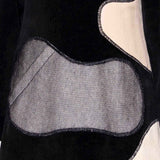 A-Linien-Kleid aus schwarzem Samt