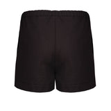 Schwarze Mini-Shorts aus Segeltuch
