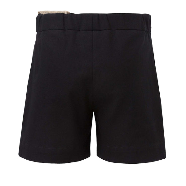Black Shorts with Hemp Sash