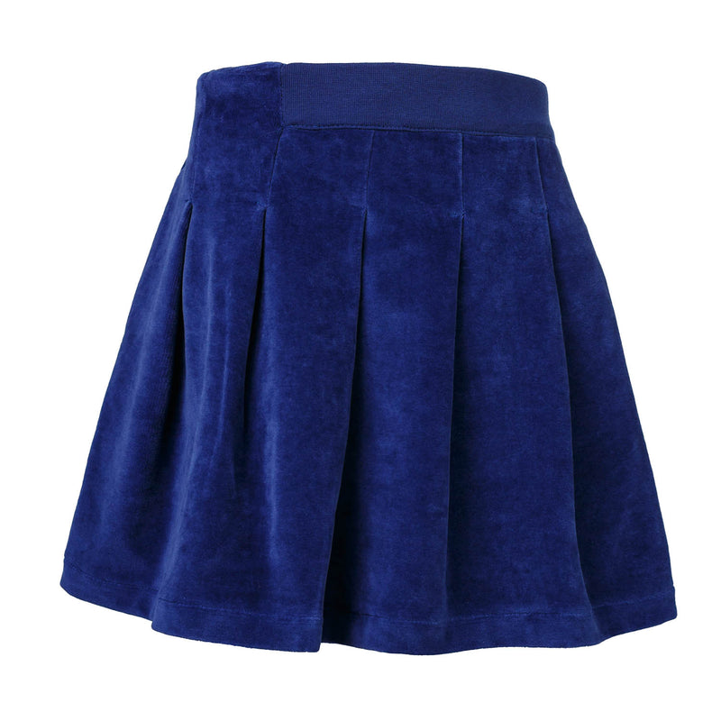 Blue Velvet Skirt for Girls