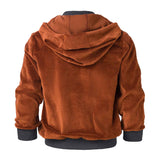 Luxury Velvet Hoodie in Copper
