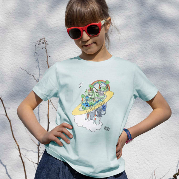Earth Day T-Shirt für Kinder in Mintgrün