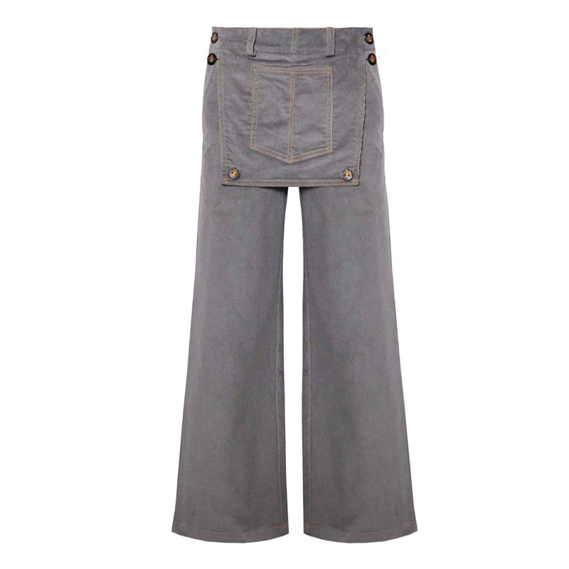 Grey Velvet Pants