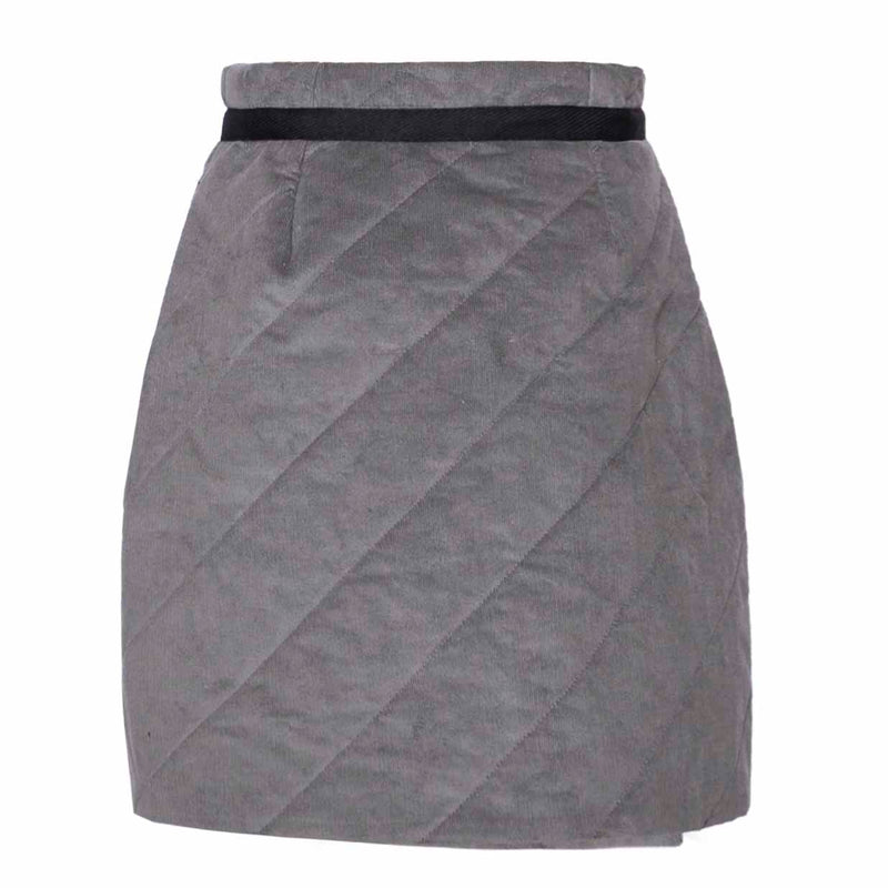 Grey Velvet Skirt
