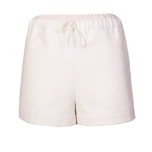 Off-White Canvas Mini Shorts
