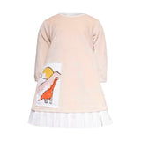 Baby Dress in Peach with Appliqué