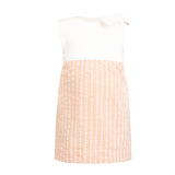 Baby Dress in Peach and White