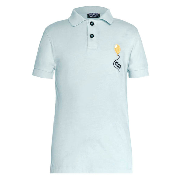 Mintgrünes Poloshirt für Mädchen und Jungen