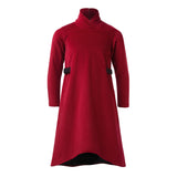 Red Corduroy Turtleneck Dress