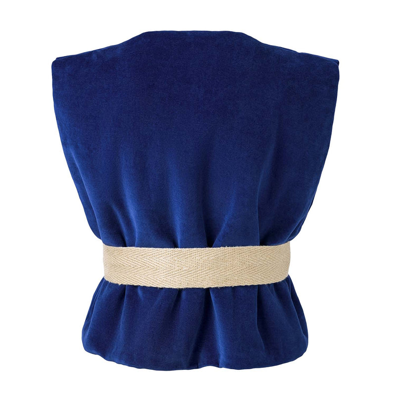 Royal Blue Velvet Vest