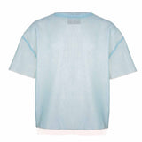 Blaues transparentes T-Shirt