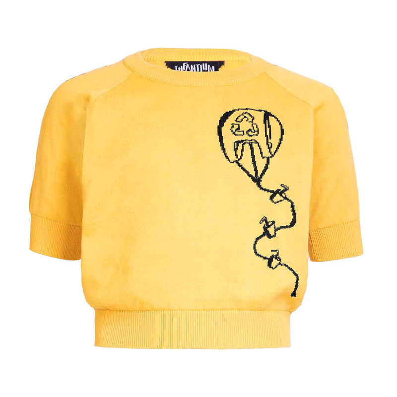 Yellow Knitted Top with Kite